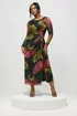 Yours London Curve Black Abstract Knot Dress - 22 Image 2