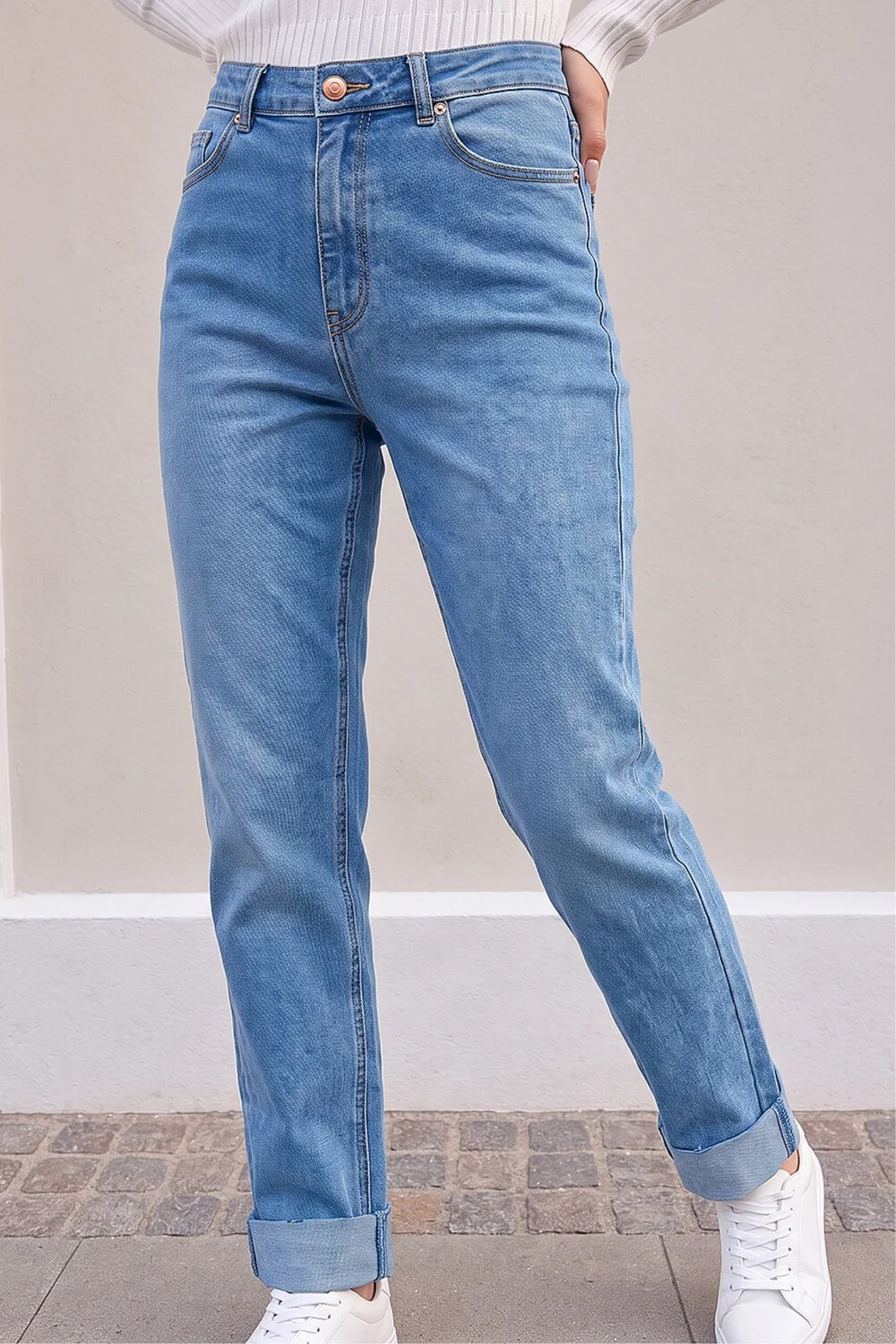 Roman Denim Petite Turn Up Pocket Jeans - 14 Image 1