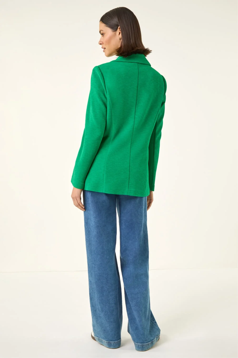 Roman Green Textured Pocket Stretch Jacket - 10 Image 3