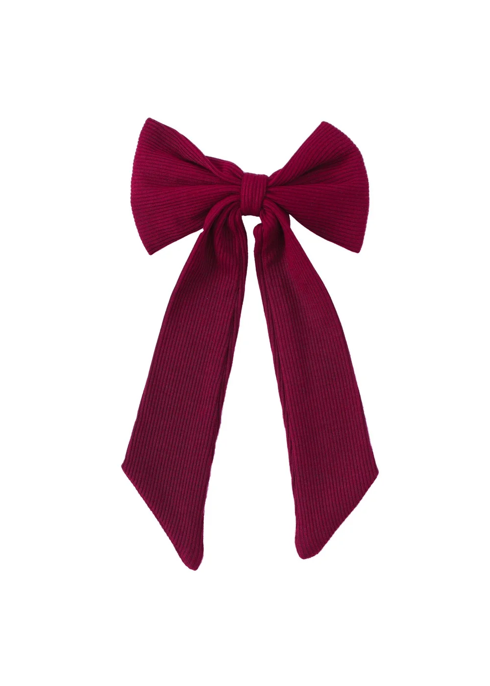 My Christmas Pyjamas Rich Burgundy Midnight Jewel Child Matching Hair Bow - One Size Image 1