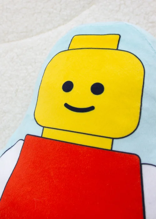Lego Colourblock Multicolour Shaped Cushion - One Size Image 3