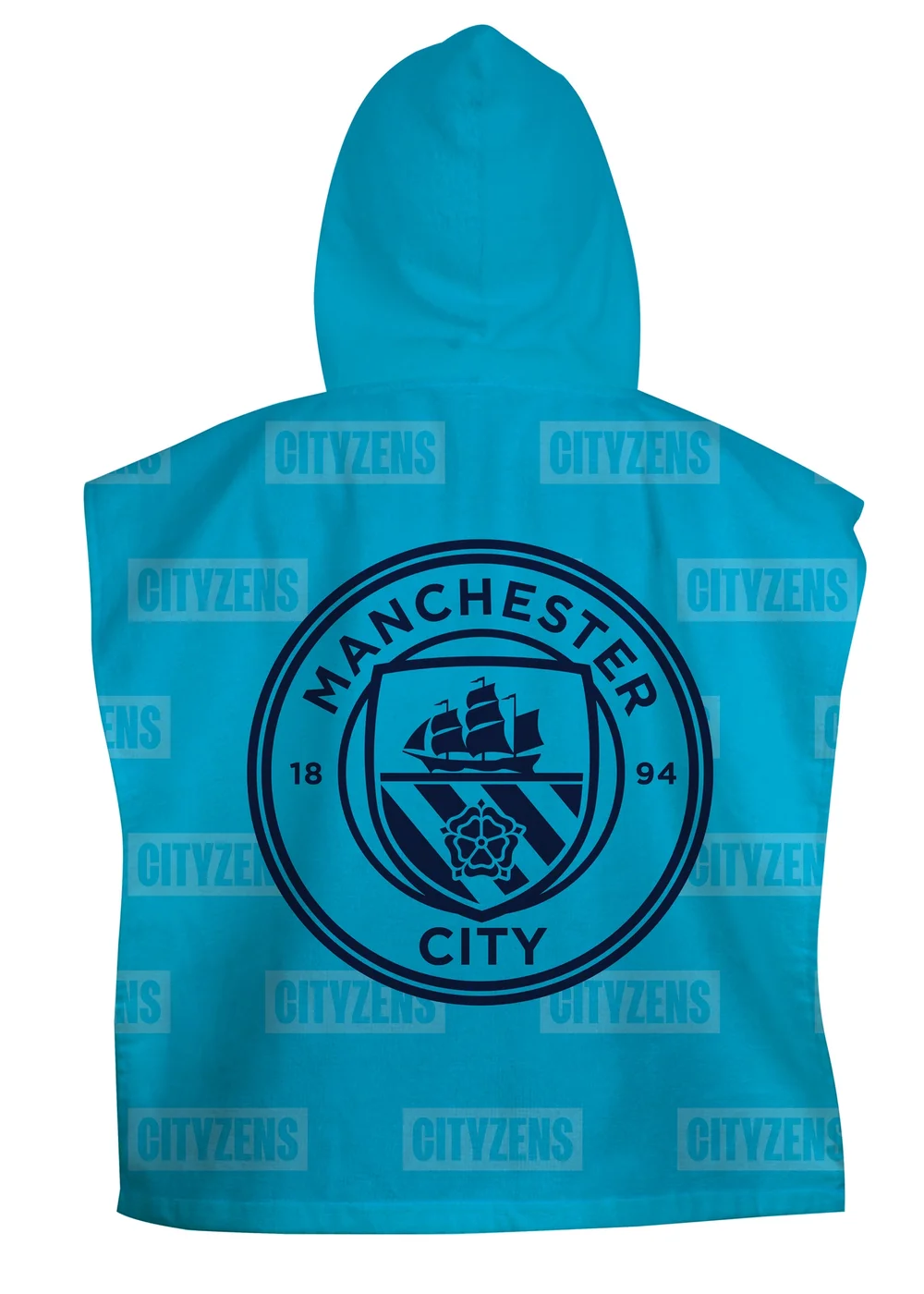 Manchester City FC Blue Boots Towel Poncho - Medium Image 2