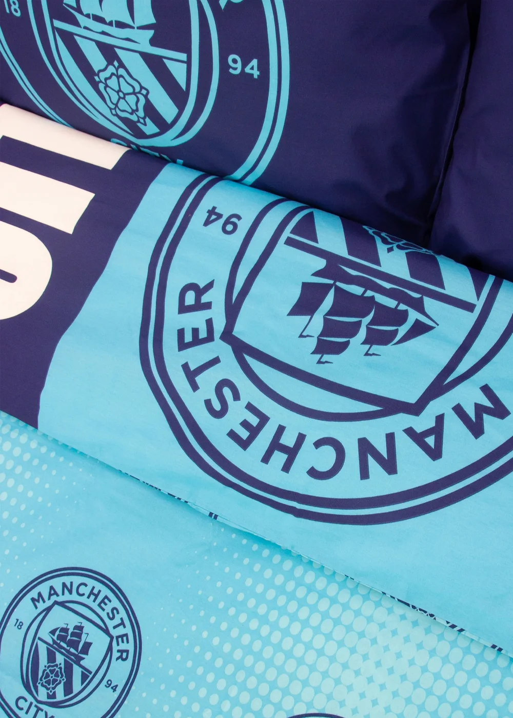 Manchester City FC Blue Flashy Duvet Cover - Double Image 4