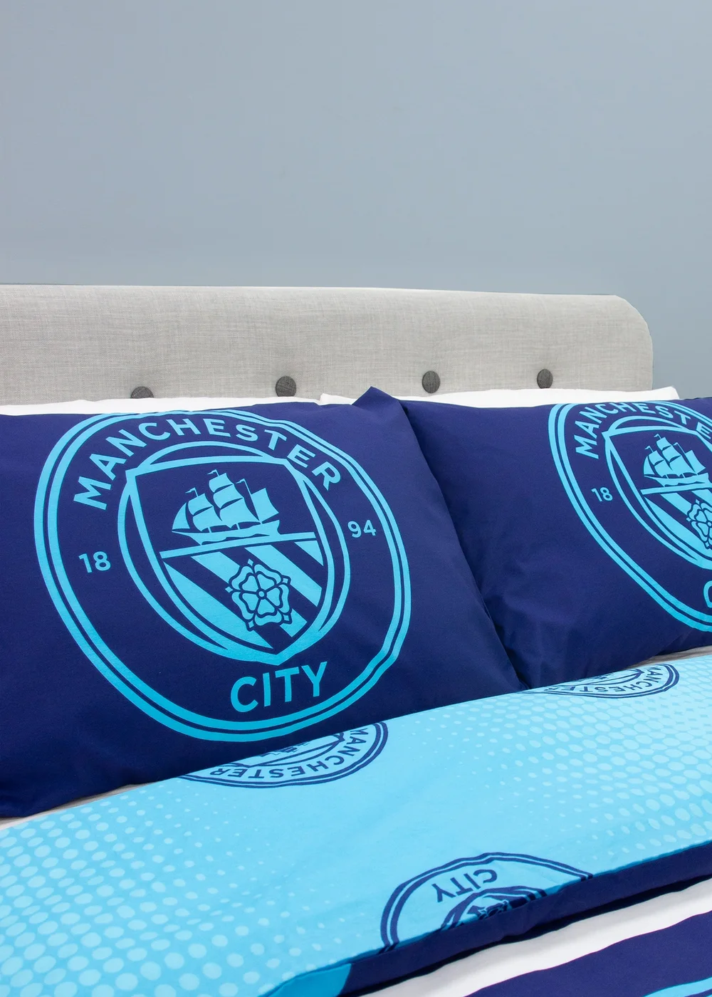 Manchester City FC Blue Flashy Duvet Cover - Double Image 3