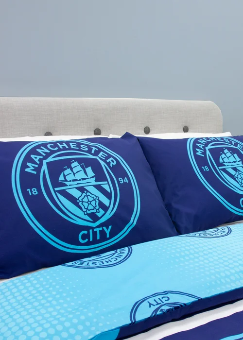 Manchester City FC Blue Flashy Duvet Cover - Double Image 3