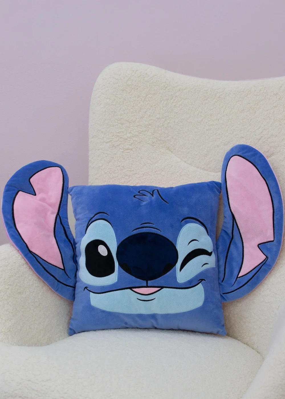Lilo & Stitch Blue Chill Shaped Cushion - One Size Image 3