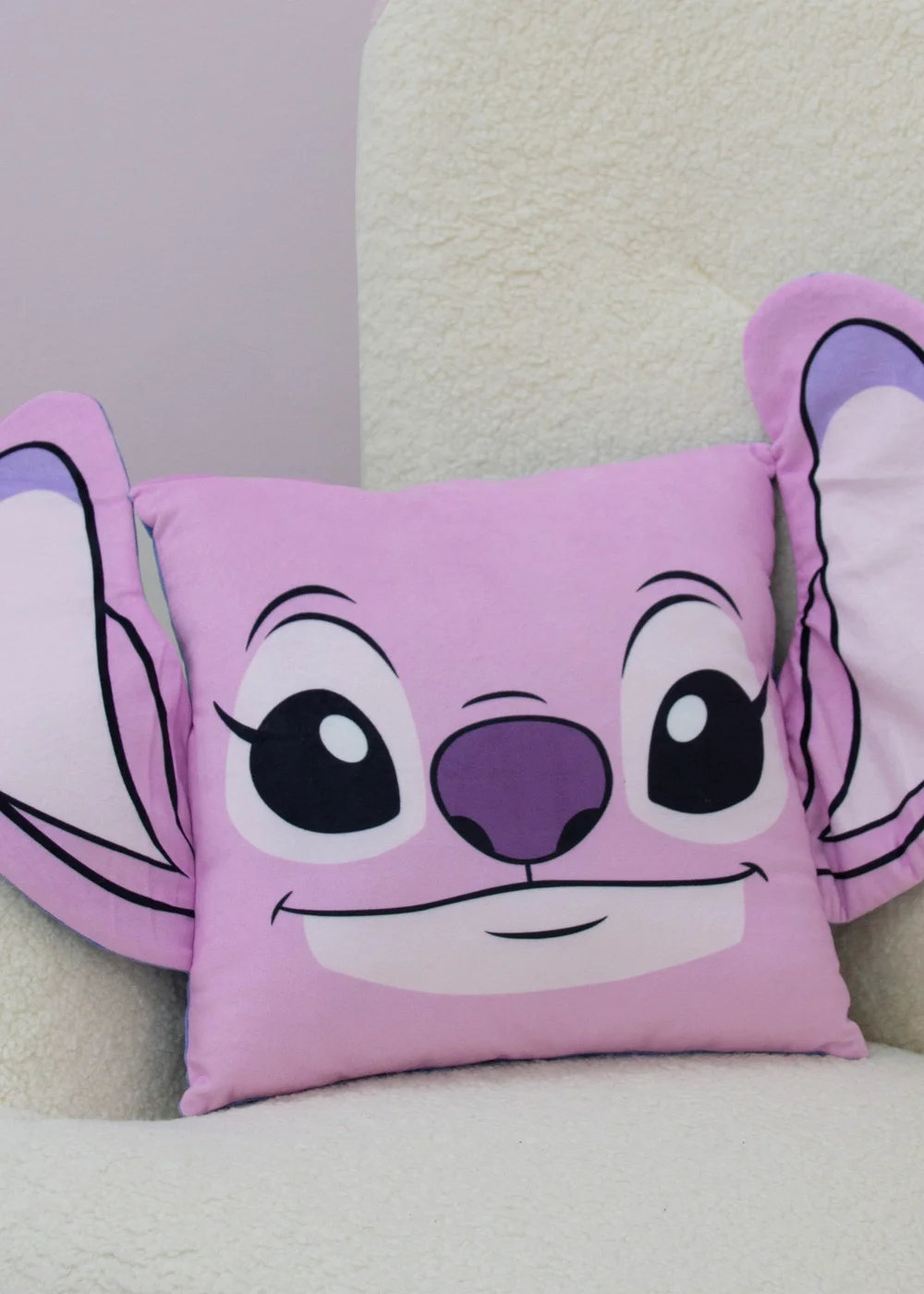 Lilo & Stitch Blue Chill Shaped Cushion - One Size Image 4
