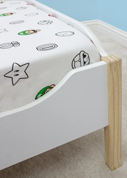 Super Mario White Fitted Sheet - Single Image 3