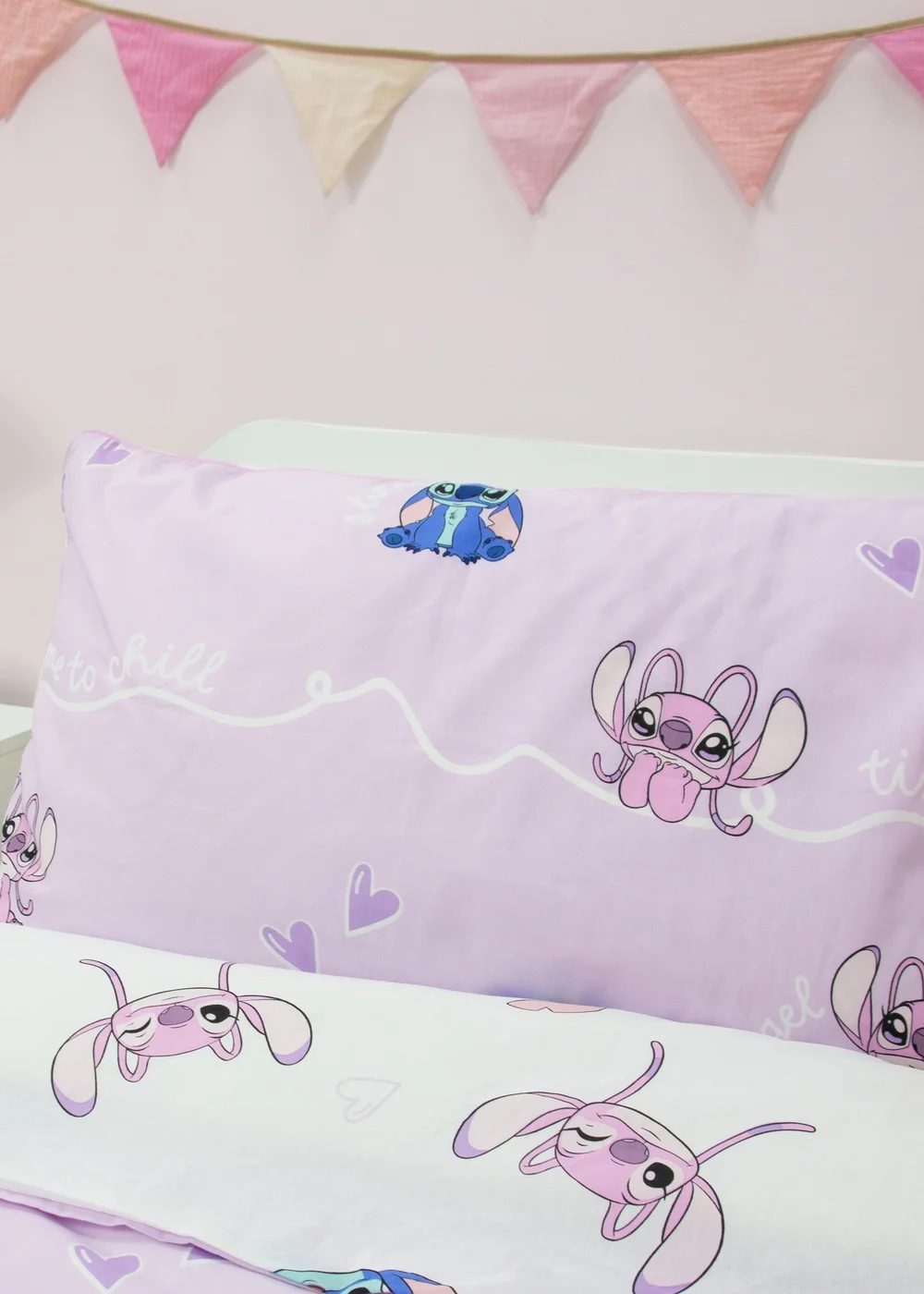 Lilo & Stitch Purple Chill Duvet Cover Set - Single Image 4