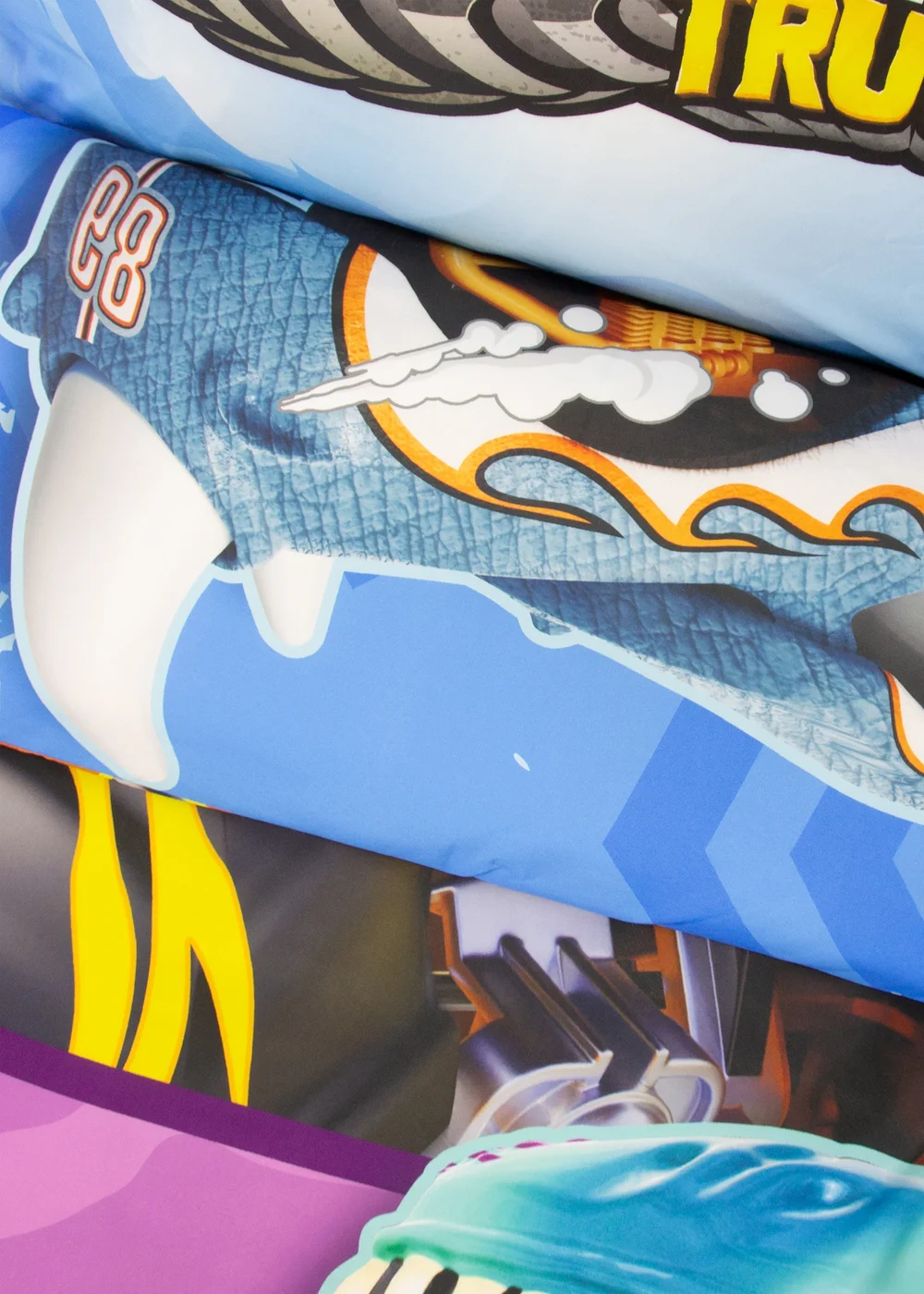 Hot Wheels Multi Monster Polycotton Duvet Set - Single Image 5