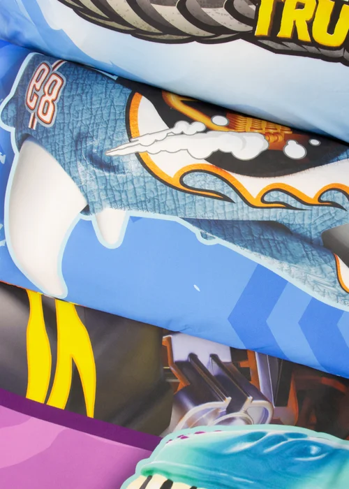Hot Wheels Multi Monster Polycotton Duvet Set - Single Image 5