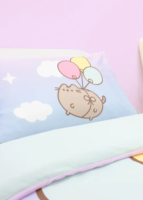 Pusheen Purple Enjoy Duvet Cover - Single Image 3