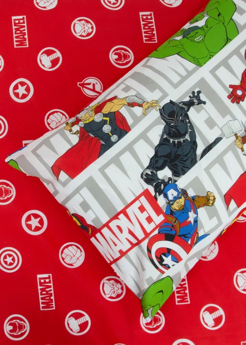 Avengers Red Heroes Polycotton Duvet Cover - Single Image 5