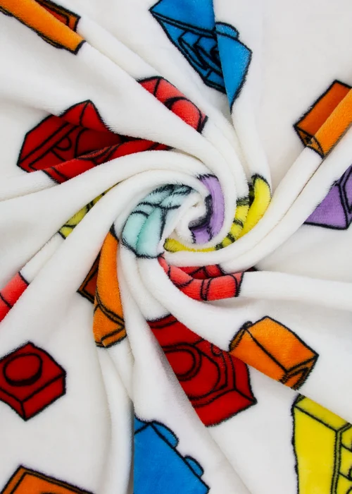 Lego Multicolour Colourblocked Fleece Blanket - 100 x 150 Image 5