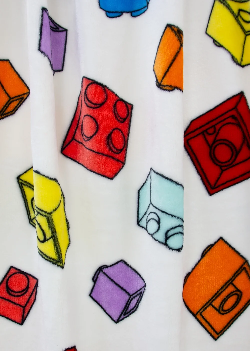 Lego Multicolour Colourblocked Fleece Blanket - 100 x 150 Image 3