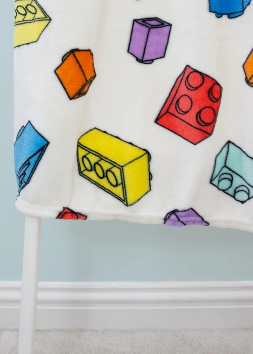 Lego Multicolour Colourblocked Fleece Blanket - 100 x 150 Image 2