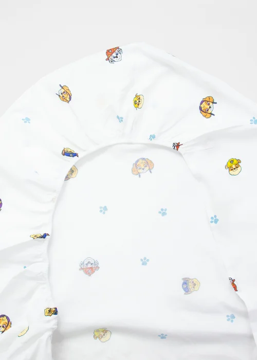 Paw Patrol White Missions Fitted Sheet - Junior Image 5