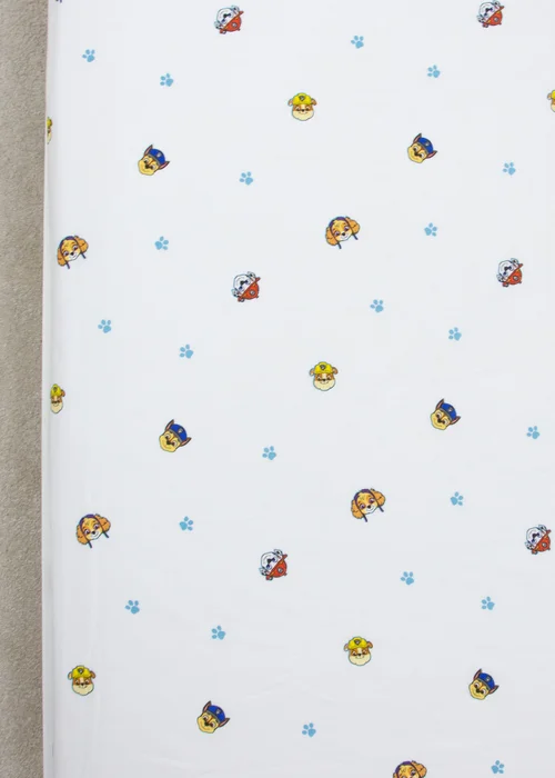 Paw Patrol White Missions Fitted Sheet - Junior Image 4