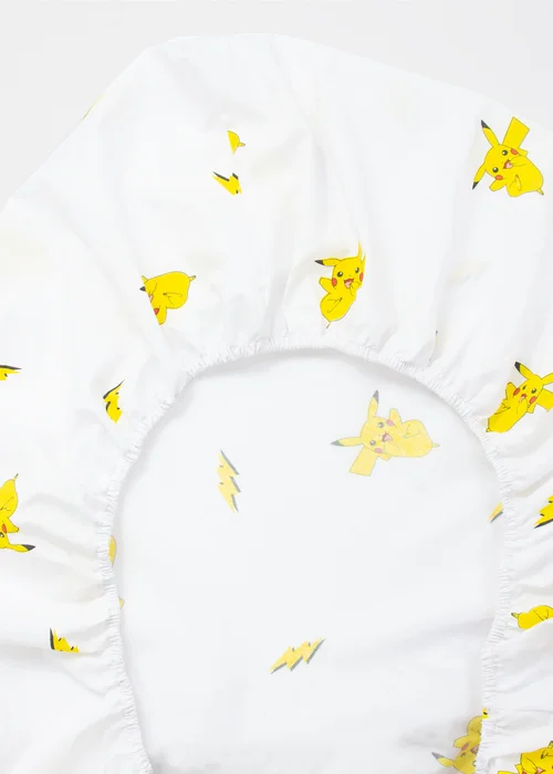 Pokemon Shot White Fitted Sheet - Single Image 5