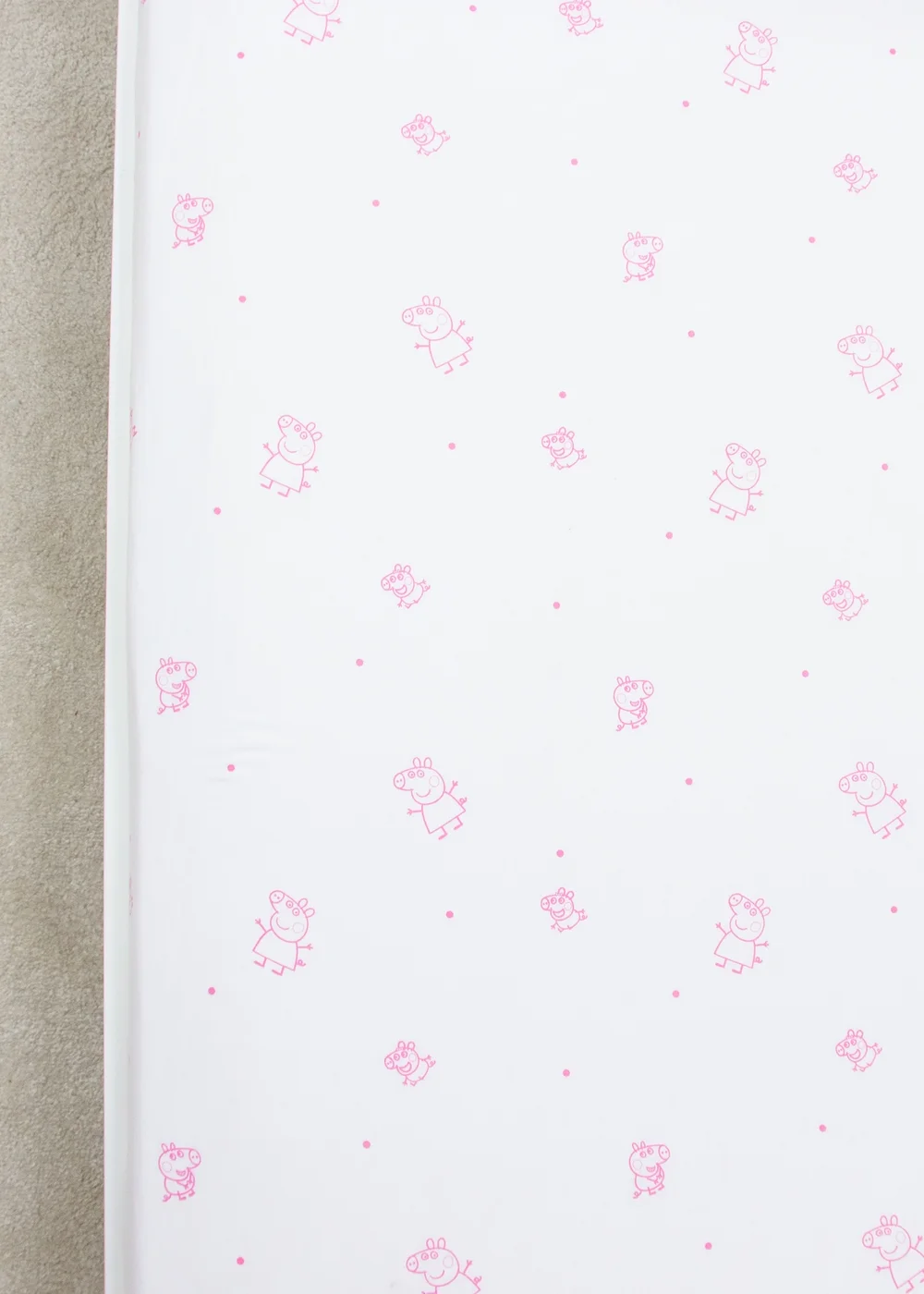 Peppa Pig White Prancer Fitted Sheet - Junior Image 4