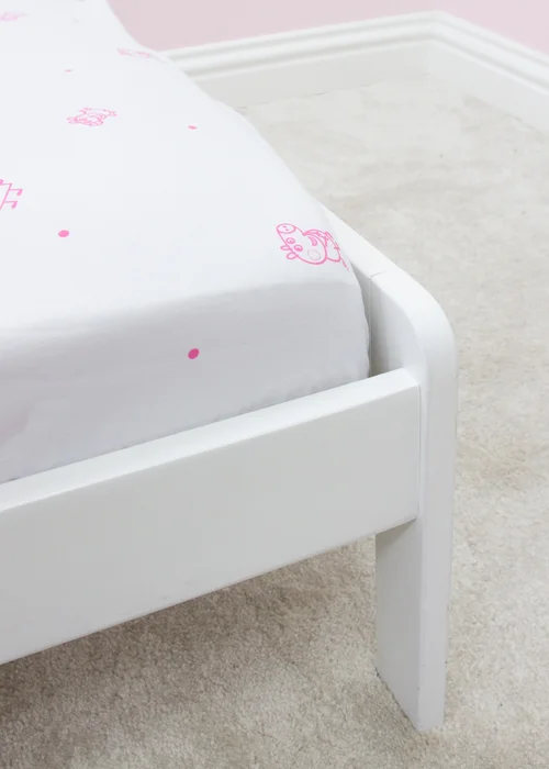 Peppa Pig White Prancer Fitted Sheet - Junior Image 3