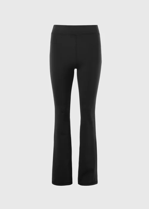 Souluxe Black Slim Flared Gym Leggings - 20 Image 4