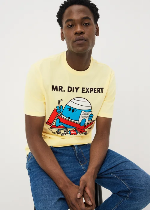 Mr Men Yellow DIY Expert T-Shirt - S Image 1