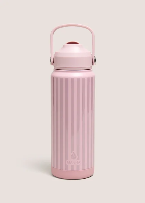 Pink Embossed Stripe Arlo Bottle Image 1
