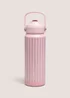 Pink Embossed Stripe Arlo Bottle Image 1