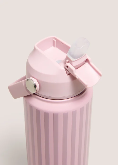 Pink Embossed Stripe Arlo Bottle Image 2