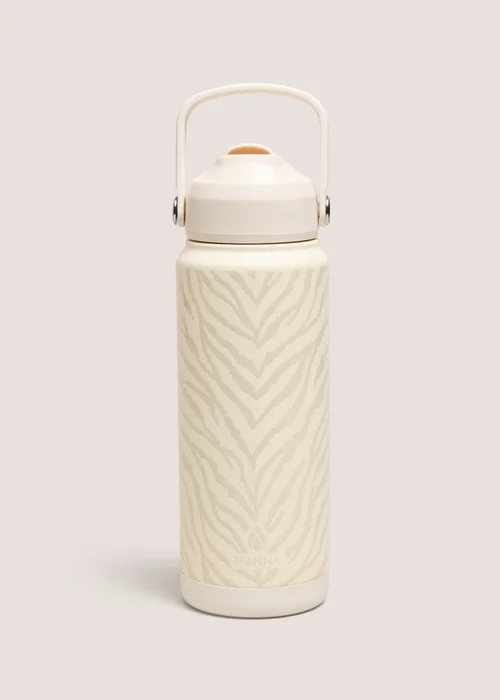 Manna Cream Zebra Arlo Water Bottle Image 1