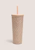Taupe Zebra Tumbler Image 1
