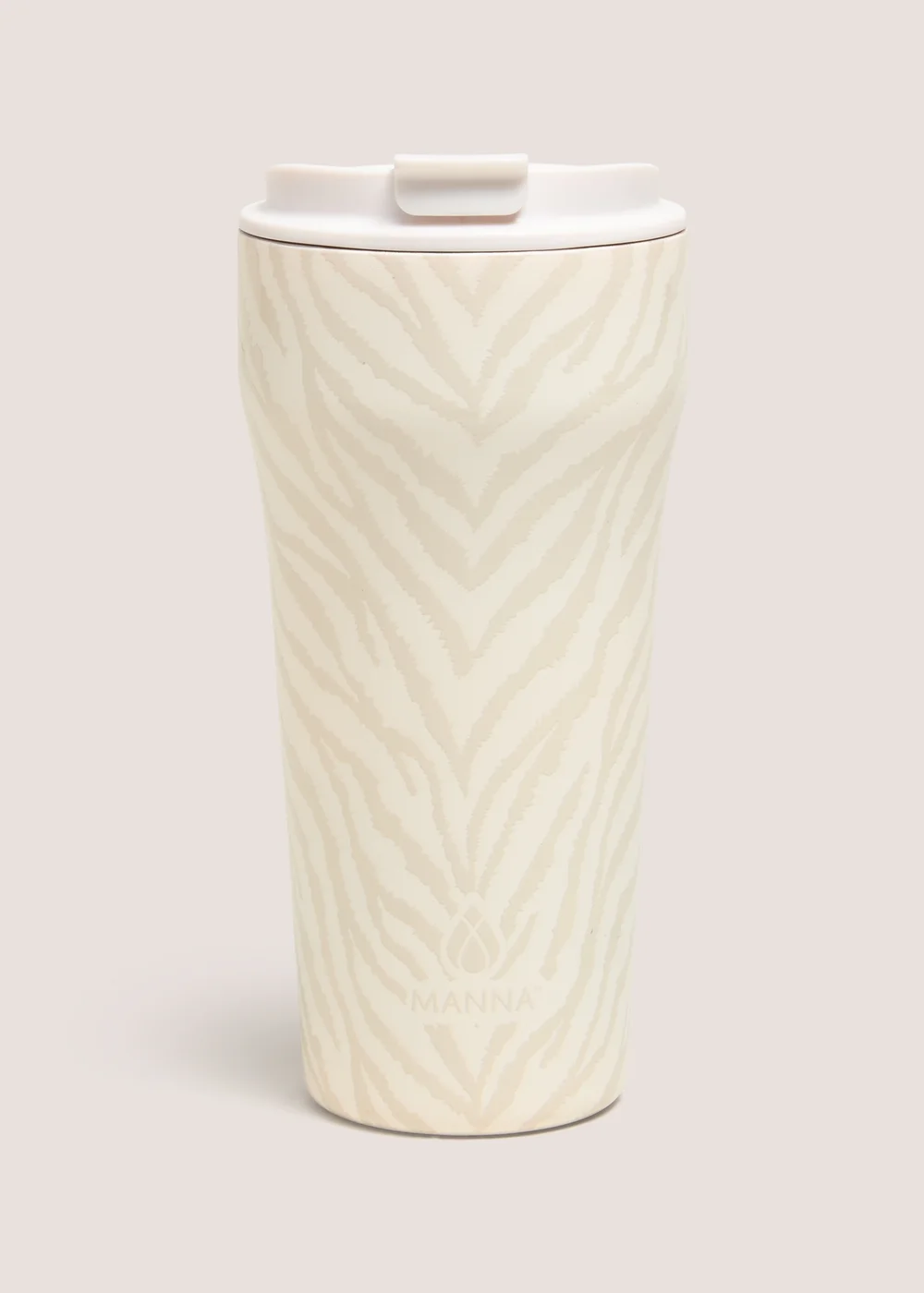 Cream Zebra Coffee Tumbler Image 1