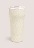 Cream Zebra Coffee Tumbler Image 1