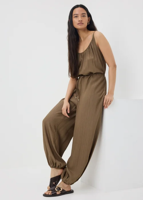 Bronze Woven Cami Jumpsuit - 10 Image 1