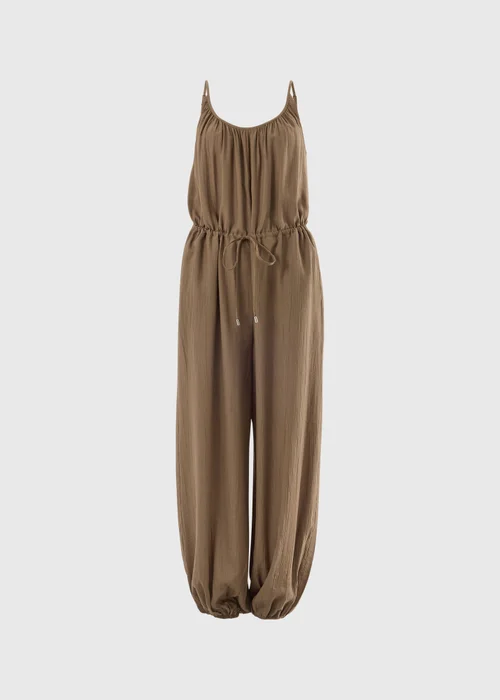 Bronze Woven Cami Jumpsuit - 10 Image 4