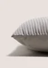 Grey Horizontal Pleat Cushion Image 2