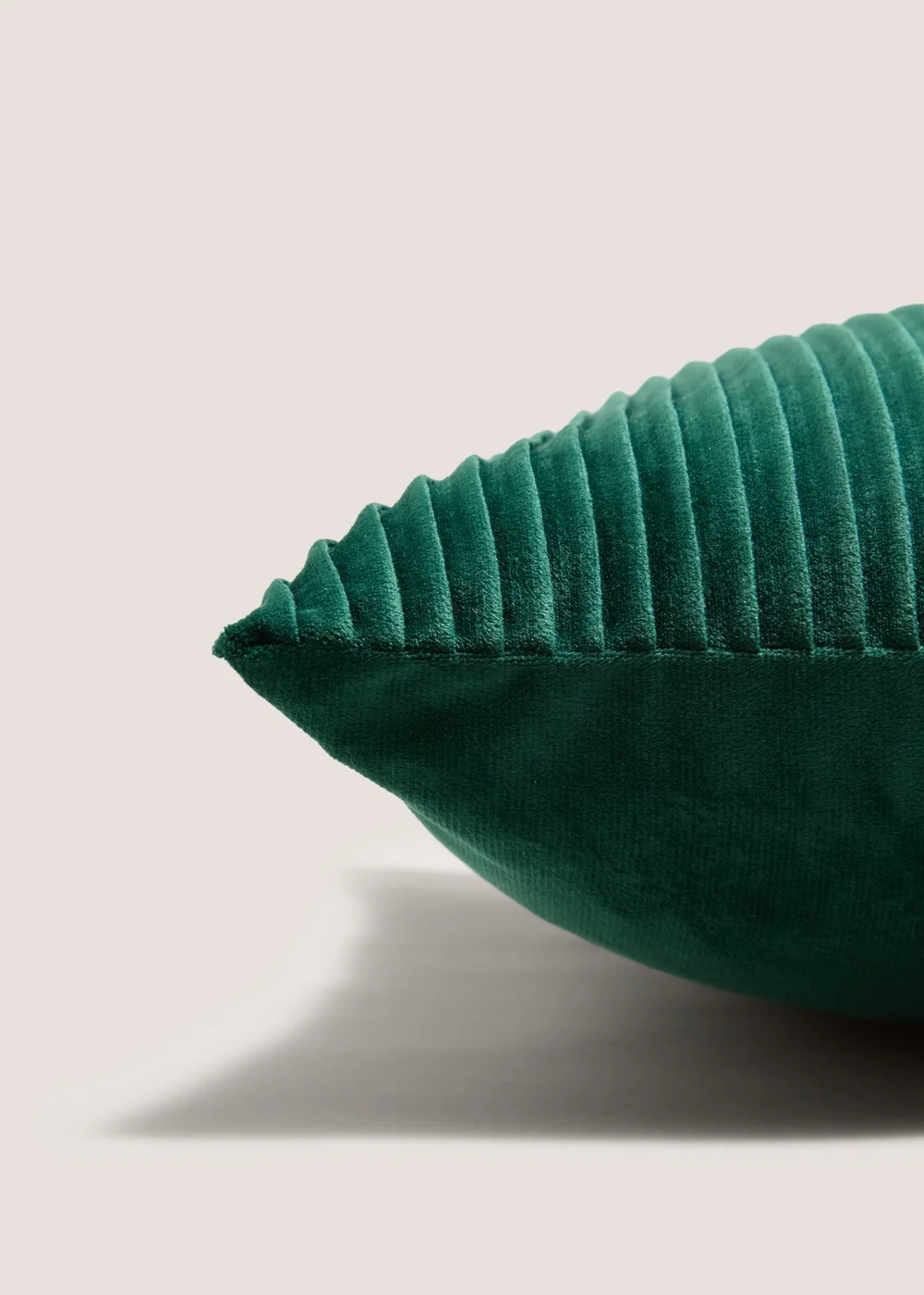 Green Horizontal Pleat Cushion Image 2
