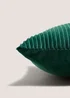 Green Horizontal Pleat Cushion Image 2