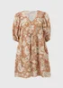 Brown Paisley Print Mini Dress - Size 8 Image 4