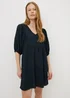 Navy Textured Mini Dress - 13 Yrs Image 1