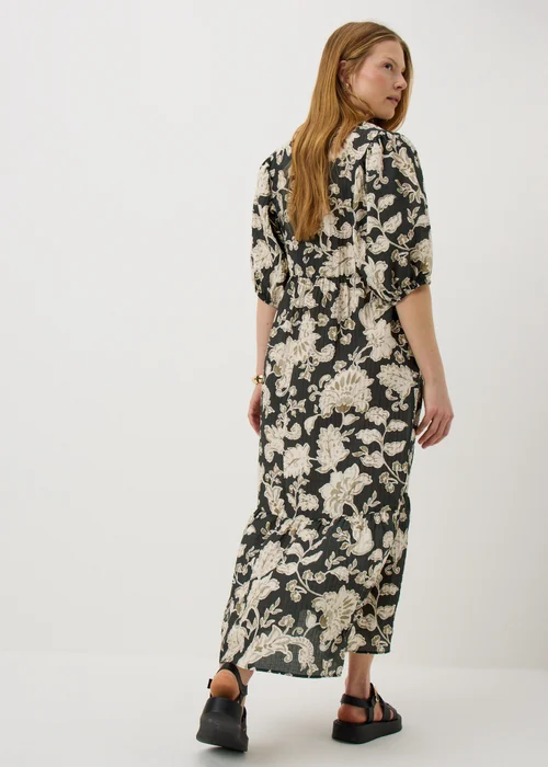 Beige Paisley Midaxi Dress - Size 8 Image 2