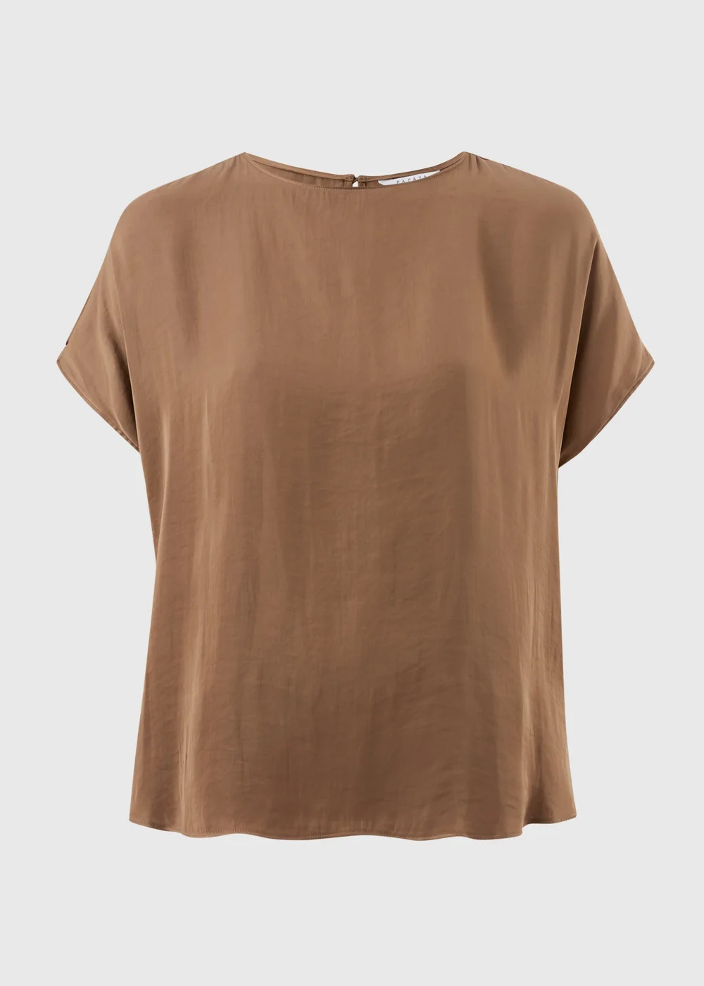 Chocolate Brown Washed Satin Co Ord Top - 16 Image 4