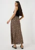 Brown Leopard Print Midaxi Co Ord Skirt - 8 Image 2
