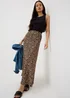 Brown Leopard Print Midaxi Co Ord Skirt - 8 Image 1
