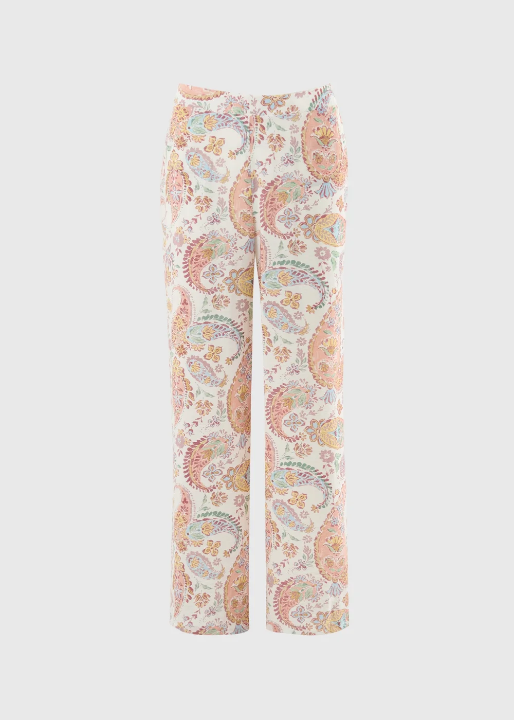 Multicolour Paisley Wide Leg Trousers - 12 S Image 4