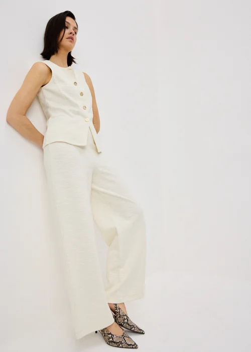 Stone Boucle Co Ord Waistcoat - 20 Image 2
