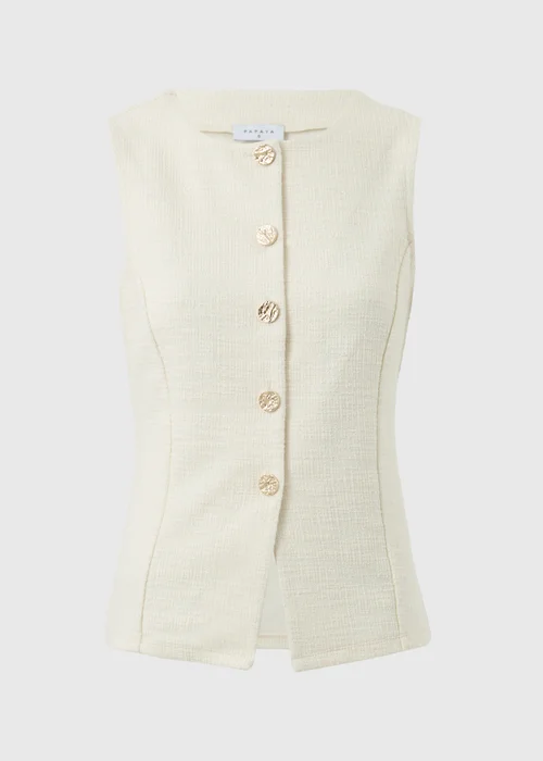 Stone Boucle Co Ord Waistcoat - 20 Image 4