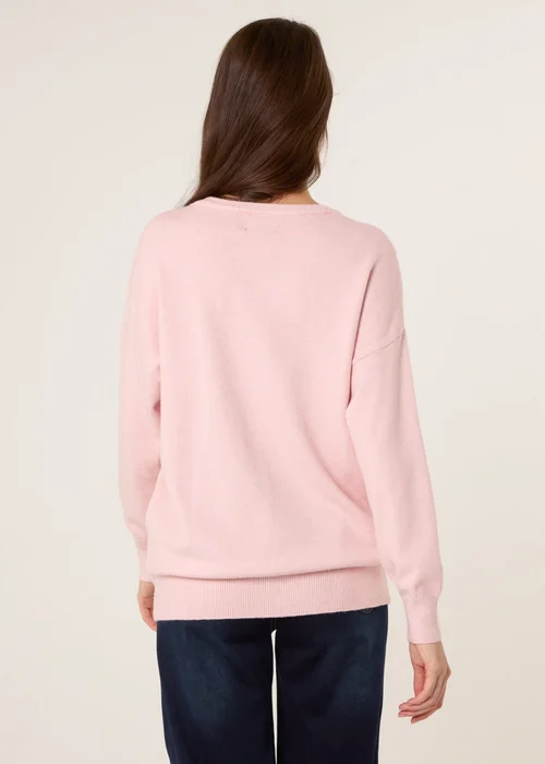 Blue Vanilla Pink Round Neck Jumper - 14-16 Image 5
