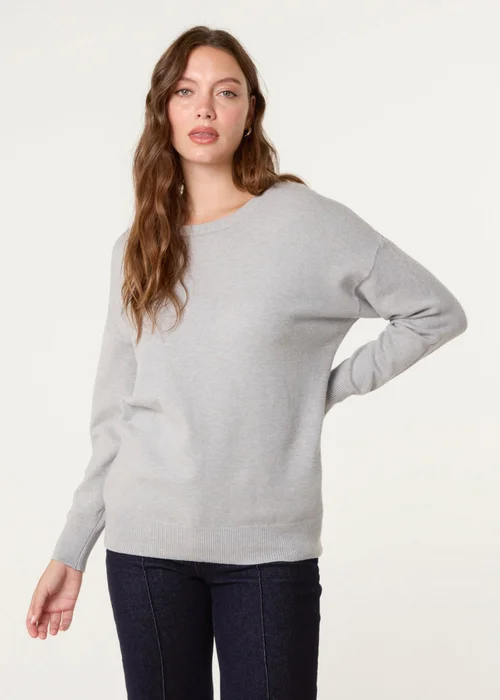Blue Vanilla Grey Round Neck Jumper - 18-20 Image 1
